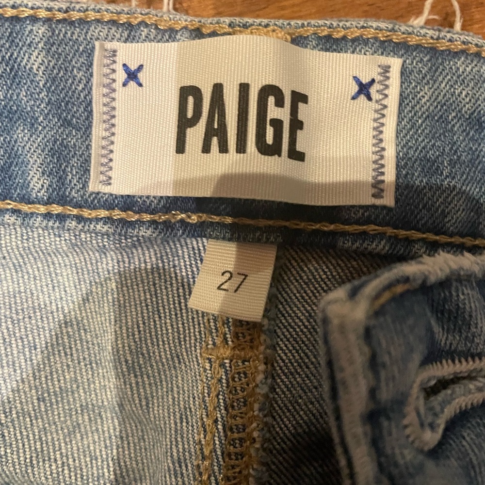 Paige button fly jeans.
Nicely broken in. - Picture 3 of 6